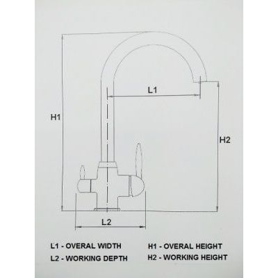 Slavina 3u1 (kitchen&drinking) crna boja model 202 Cijena