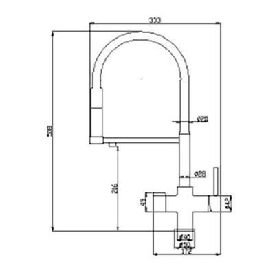 Slavina 3u1 (kitchen&drinking) SH-506 crna Cijena